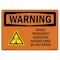 Signmission OSHA Sign, Radio Frequency Radiation Hazard Area, 24in X 18in Rigid Plastic, 24" W, 18" H, Landscape OS-WS-P-1824-L-12788 - alternate 1